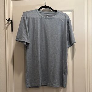 Rhoback Gray and Blue Short Sleeve Tee Soft Cotton Blend